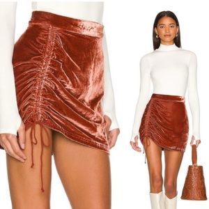 Vivienne Velvet Mini Skirt Burnt Orange Size 9-10 Medium